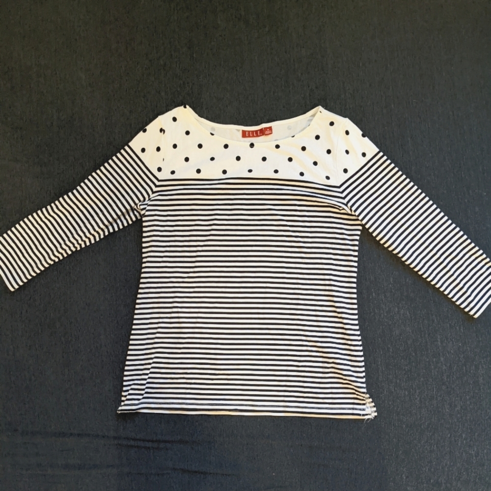Striped Shirt 3/4 Sleeve